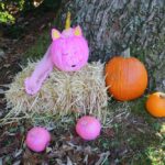 This super fun Unicorn Pumpkin craft is great for kids. It’s also perfect if you’re looking to combine Halloween and Breast Cancer Awareness décor! Check out my amazing trick using upcycled material for the mane. You’ll never guess where it came from!