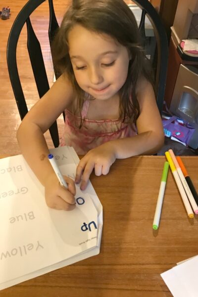 These tips and tricks will help you easily create the perfect Rainbow Write Activity that your kids can do every day. They’ll love how practicing their sight words or spelling words is more like coloring than homework and you’ll love how easy it is to put together week after week.