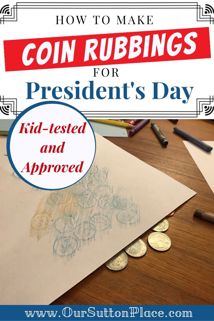 President's Day Coin Rubbings