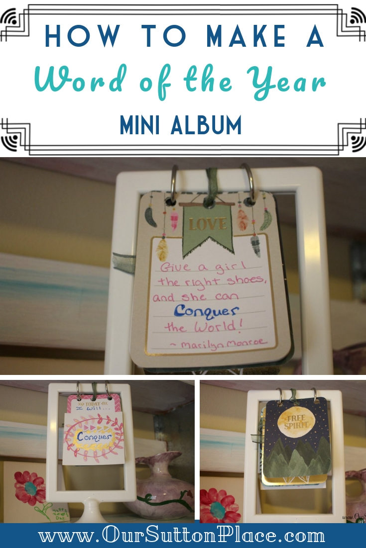 Word of the Year mini Album collage