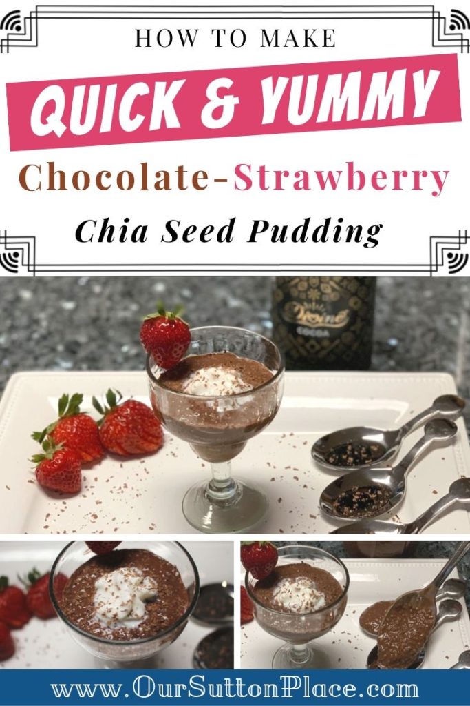 Quick and Yummy Chocolate Strawberry Chia Seed Pudding