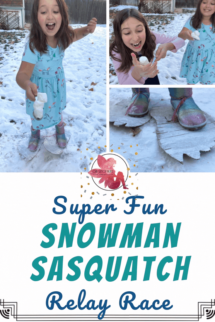 Super Fun Snowman Sasquatch Relay Race