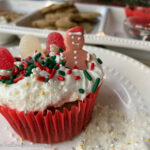 Gingerbread House Cupcakes on plate