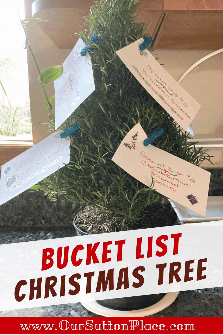 Title card for Bucket List Christmas Tree