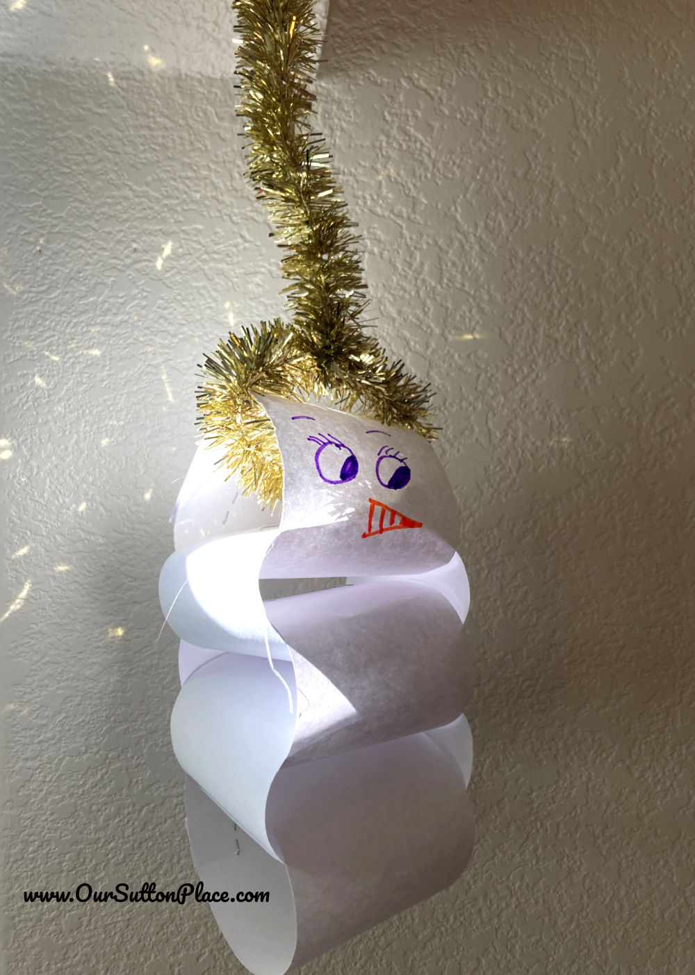 paper chain snowman